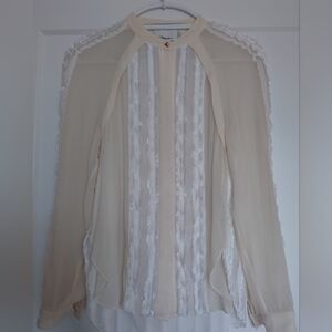 Elegant Cream Button Down Shirt